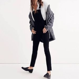 Madewell Skinny Overalls Black Lunar Wash